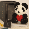 40cm Panda Heart Holding Color